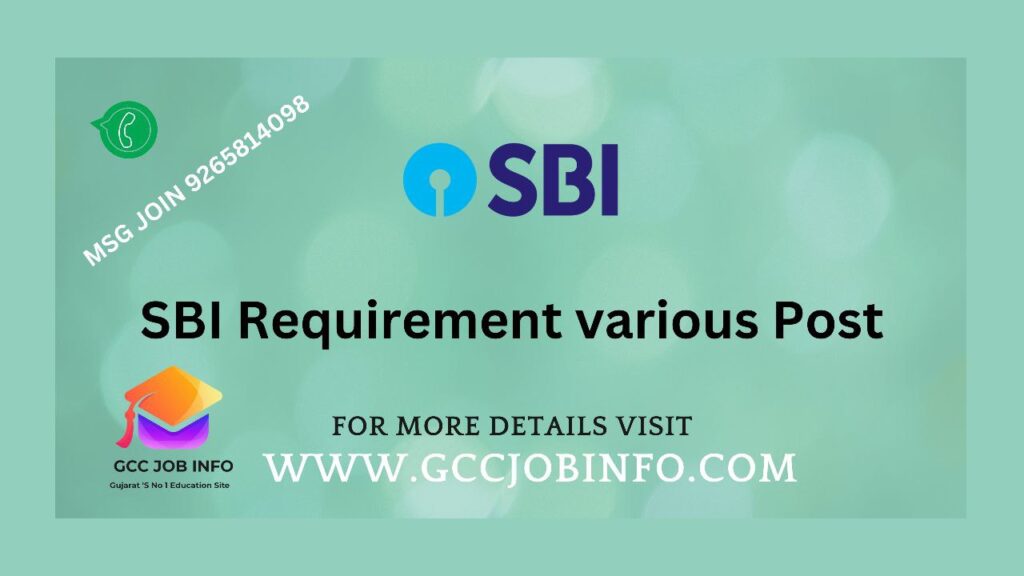 Specialist Cadre Officer Positions at SBI 