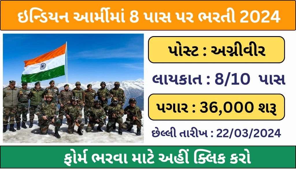 Indian Army Agniveer Bharti 2024 GUJARAT