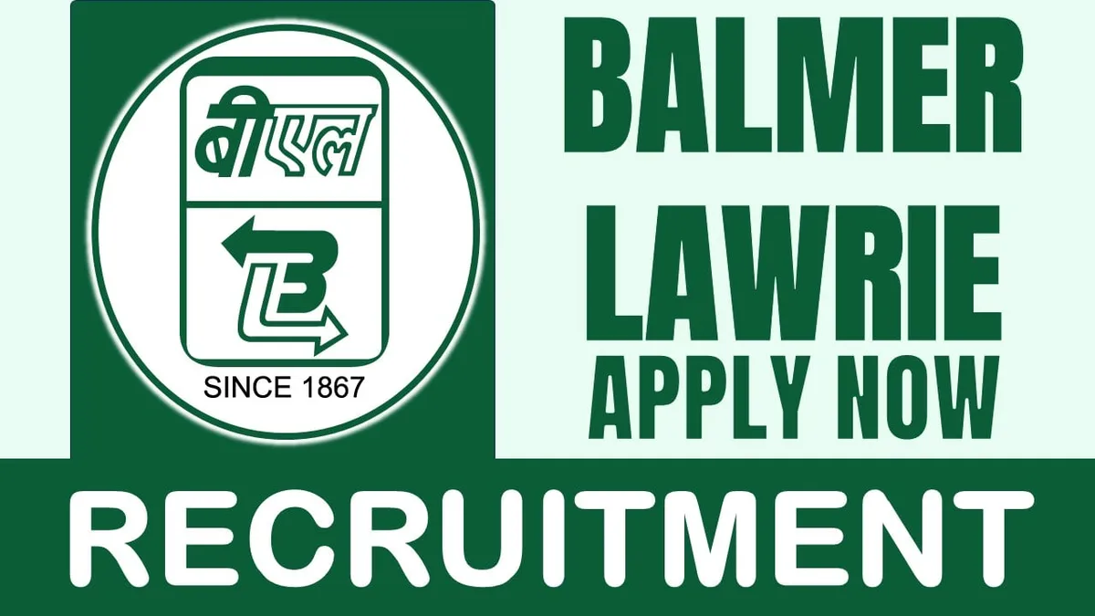 Balmer Lawrie Recruitment 2024