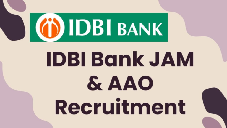 IDBI AAO AND JAM NOTIFICATION 2024