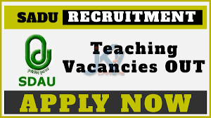 SDAU Recruitment 2025