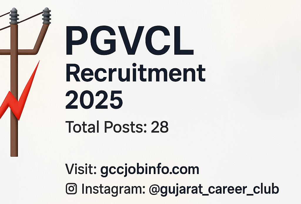 PGVCL Recruitment 2025 For 28 Various Posts 2 PGVCL Recruitment 2025