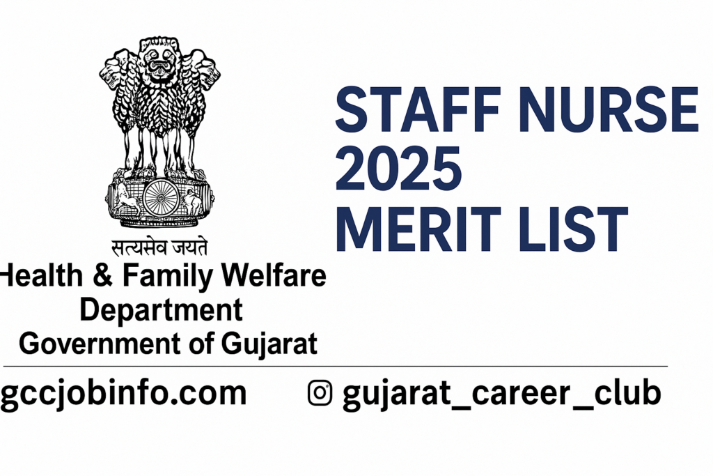 Staff Nurse 2025 Merit List