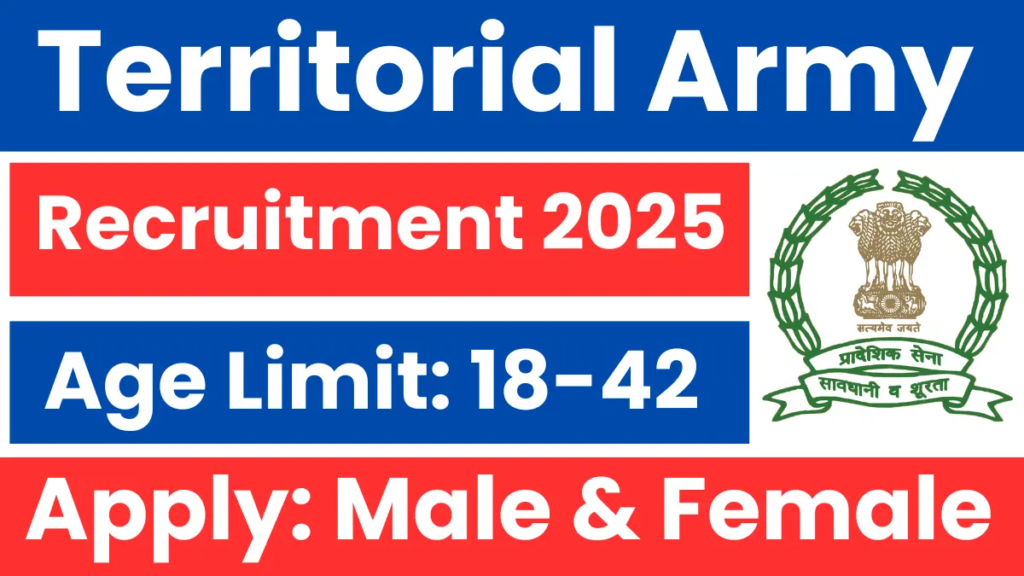 Territorial Army Officer Recruitment 2025 – Apply Online for 19 Lieutenant Posts! 2 Territorial Army Officer Recruitment 2025