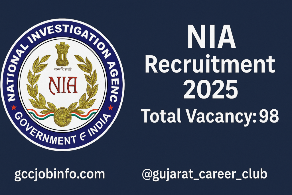 NIA Recruitment 2025 - Apply Offline for 98 Inspector, SI and More Posts 2 NIA Recruitment 2025