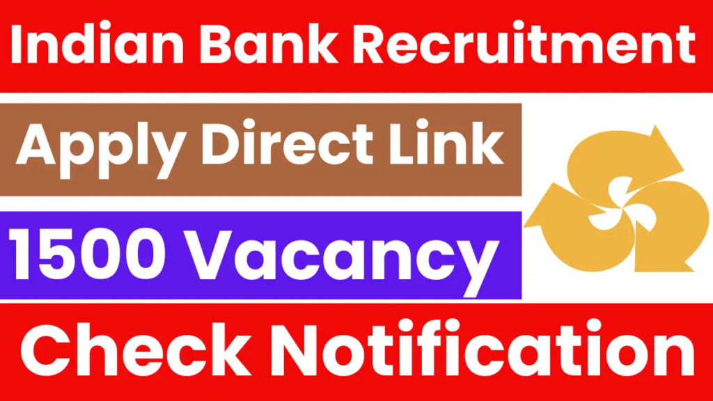 Indian Bank Apprentice Recruitment 2025
