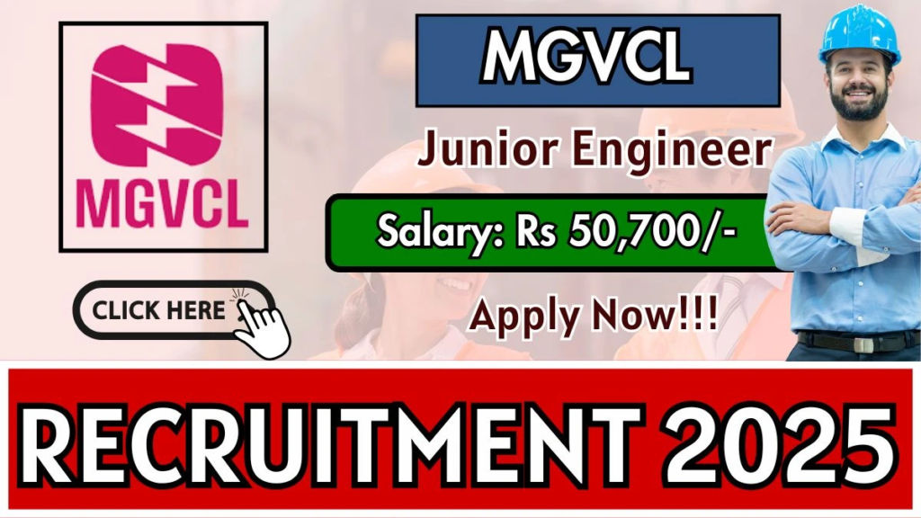 MGVCL Recruitment 2025 for Vidyut Sahayak (Junior Engineer – Civil) – Apply Online for 62 Posts 2 MGVCL Recruitment 2025