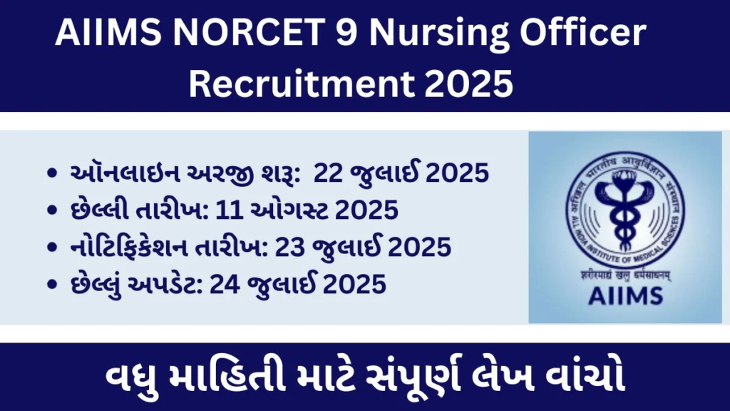 AIIMS Recruitment 2025 For NORCET 9: Apply Online for Nursing Officer Posts at www.aiimsexams.ac.in 2 AIIMS Recruitment 2025