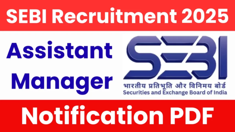 SEBI Grade A Recruitment 2025