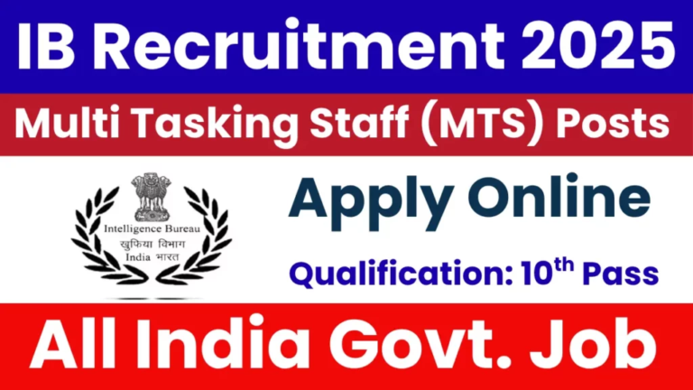 Intelligence Bureau (IB) Recruitment 2025