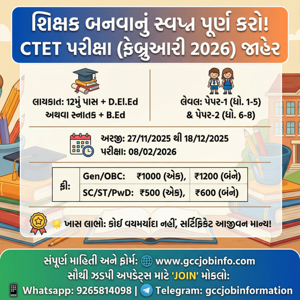CTET February 2026 Notification