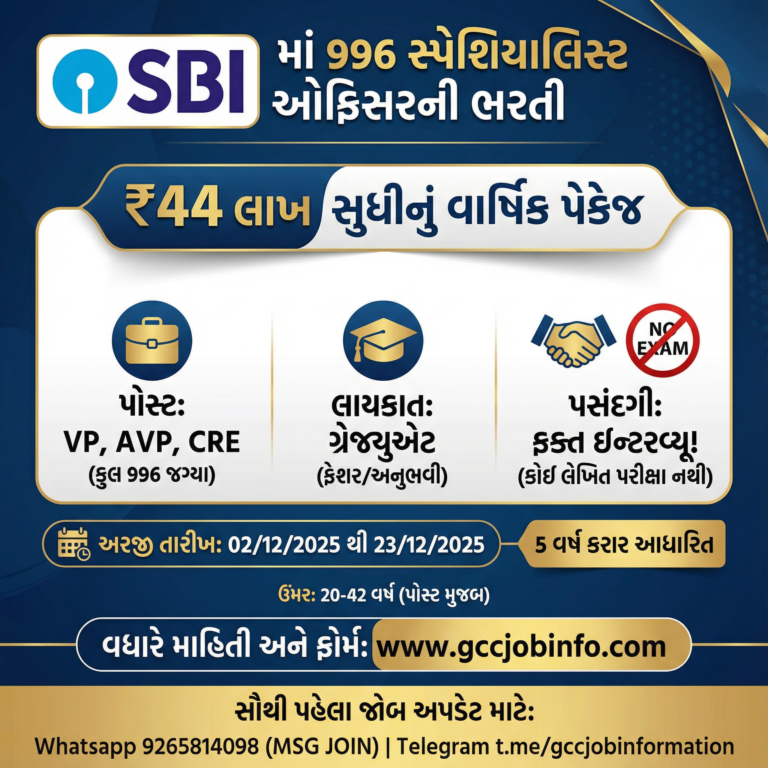 SBI Specialist Officer Recruitment 2025