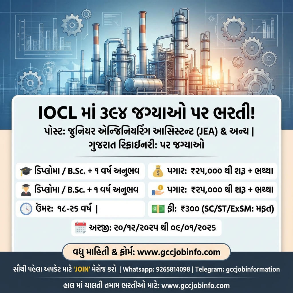 IOCL Non-Executive Recruitment 2025: Apply Online for 394 Posts (Refineries Division) 2 IOCL Non-Executive Recruitment 2025