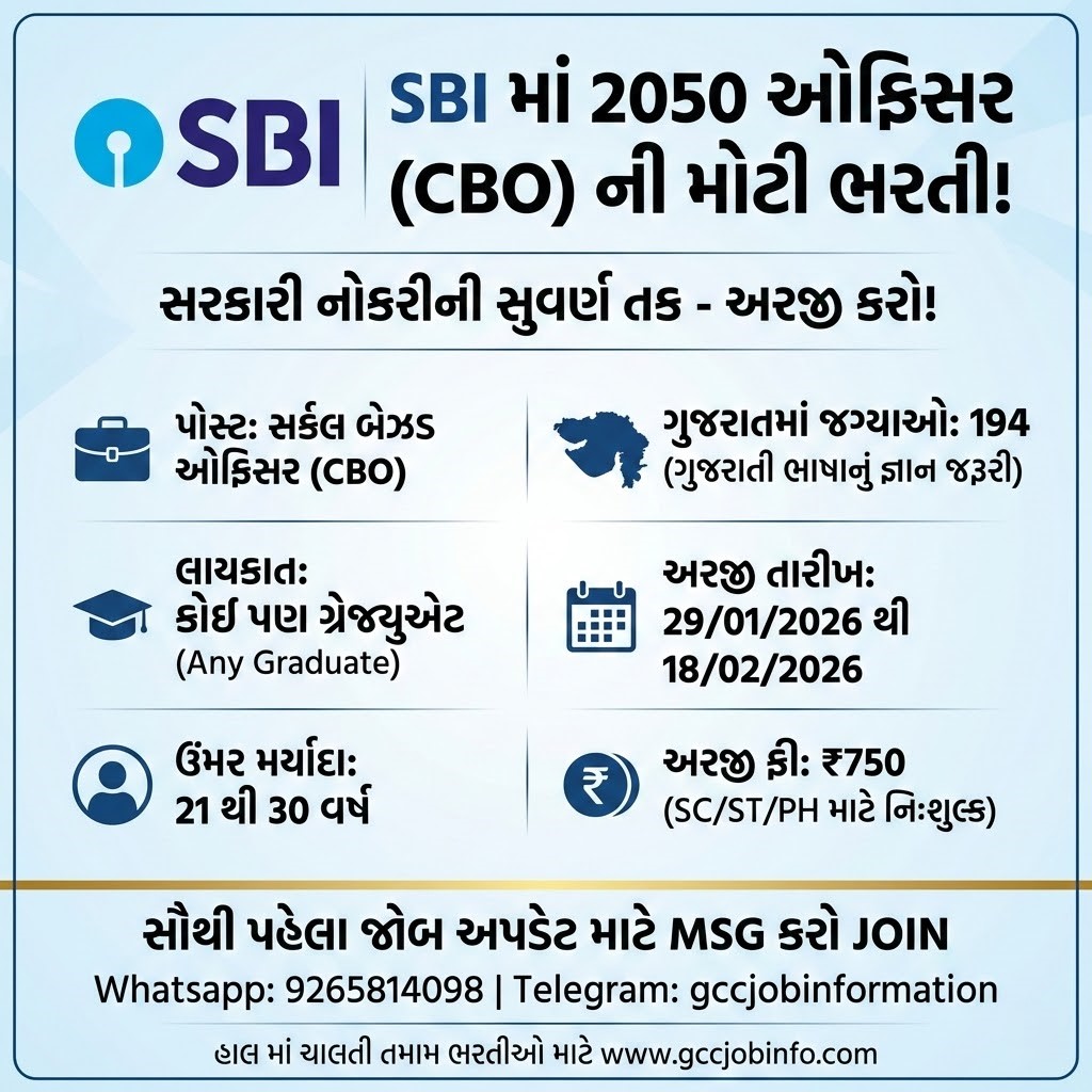 SBI CBO Recruitment 2026