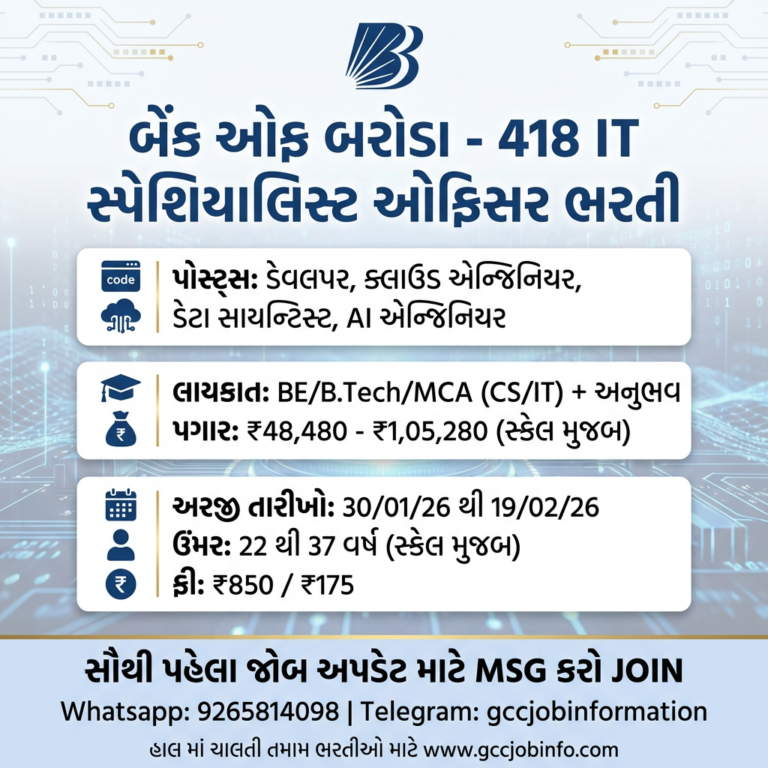 Bank of Baroda IT Recruitment 2026