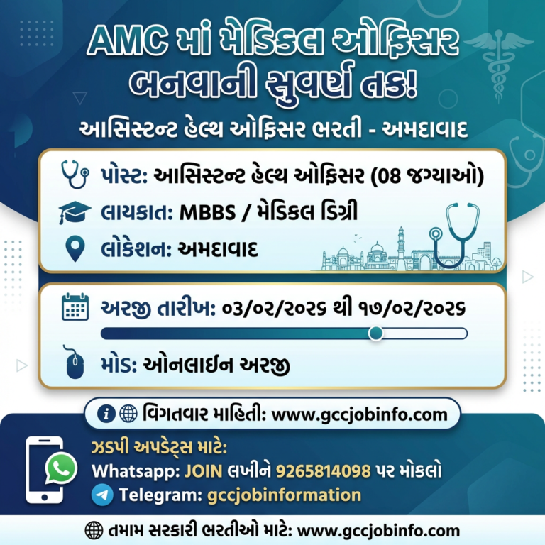 AMC Assistant Health Officer Recruitment 2026