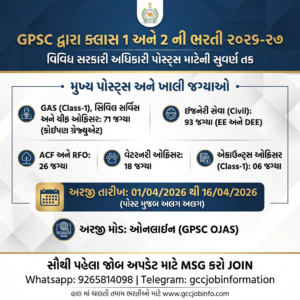 GPSC Recruitment 2026