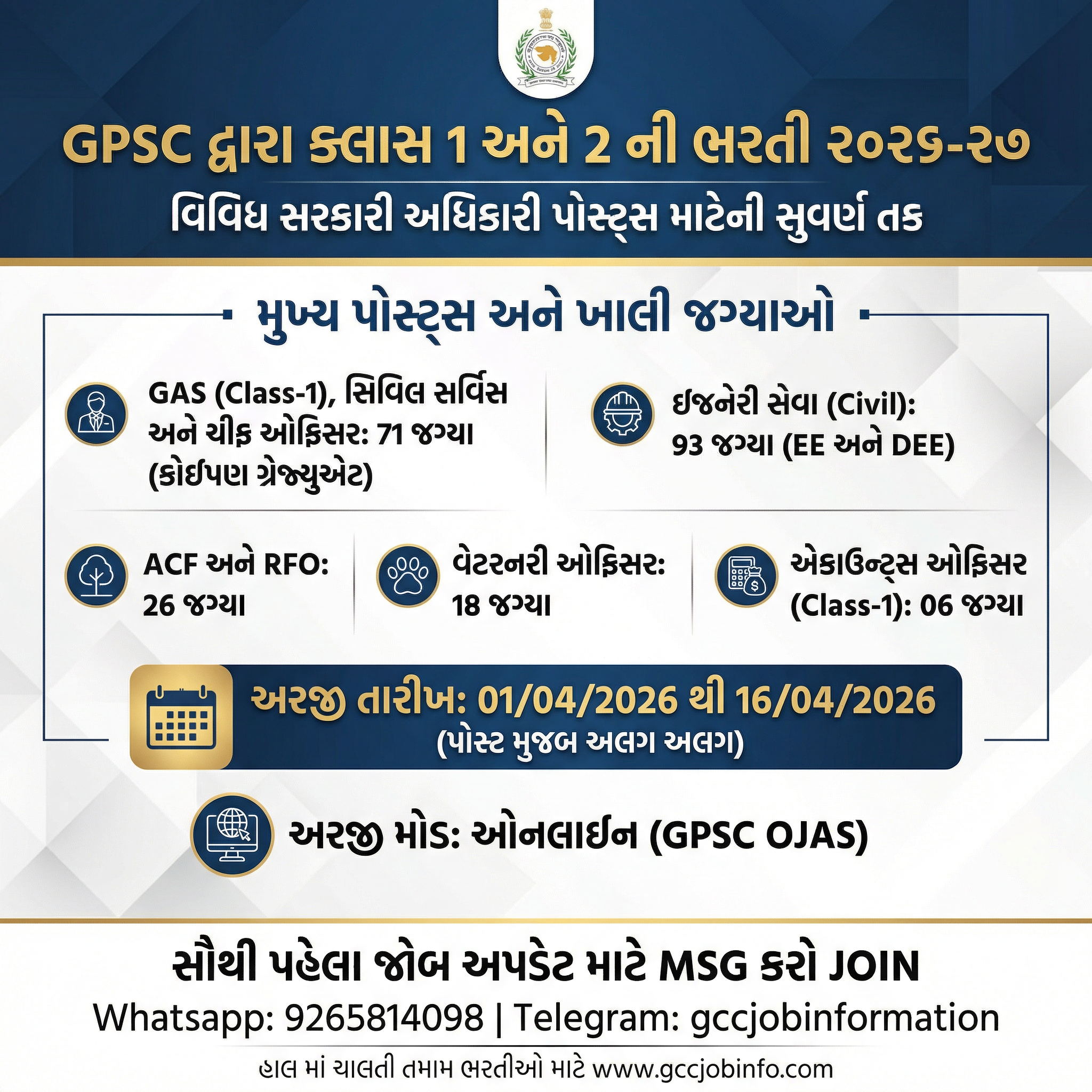 GPSC Recruitment 2026