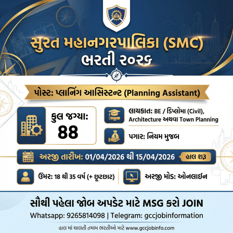 SMC Planning Assistant Recruitment 2026