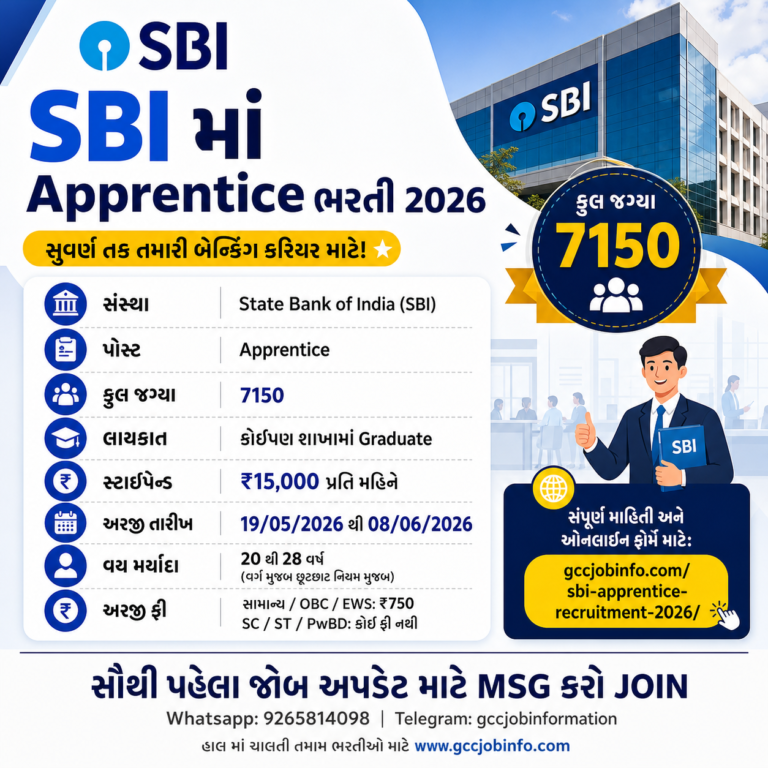 Hinduja Housing Finance Gujarat Bharti 2024: હિંદુજા હાઉસિંગ ફાઈનાન્સની ગુજરાતના 26+ શહેરોમાં પરીક્ષા વગર સીધી ભરતી જાહેર, પગાર ₹ 2,75,000 સુધી તથા અન્ય લાભો પણ 4 SBI Apprentice Recruitment 2026