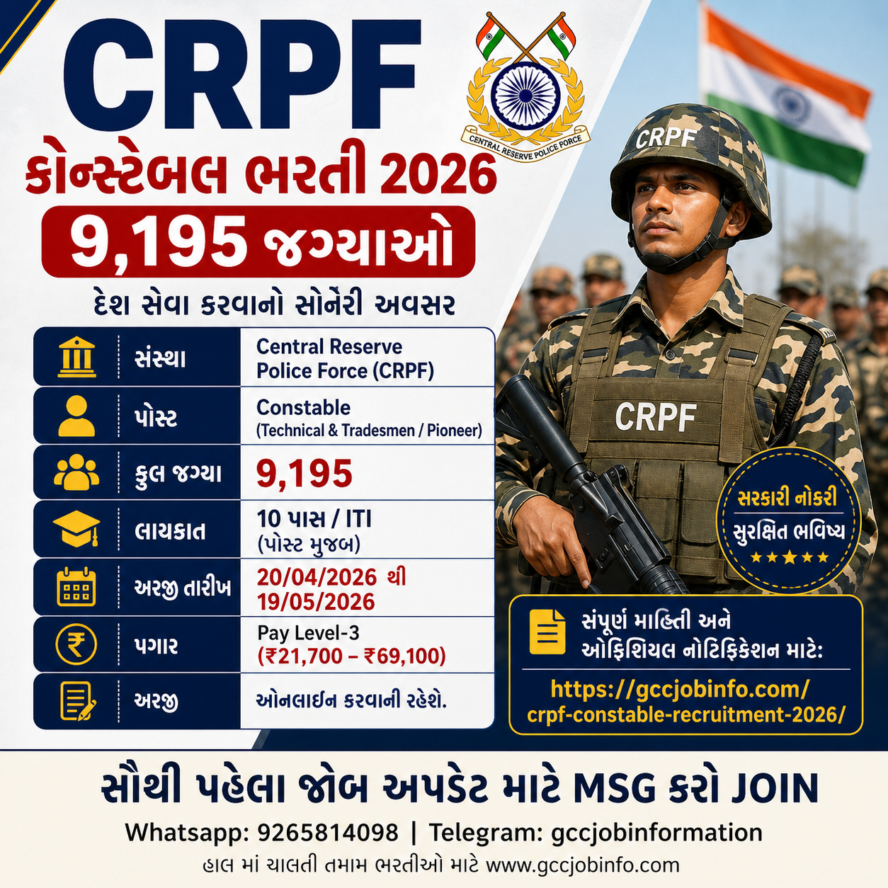CRPF Recruitment 2026