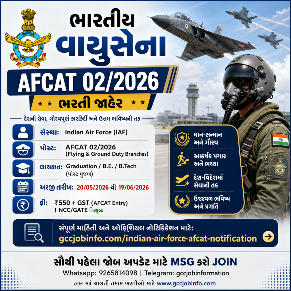 Indian Air Force AFCAT Notification
