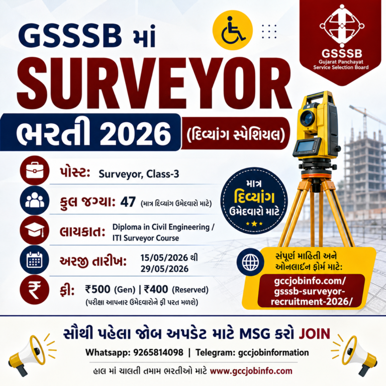 GSSSB Surveyor Recruitment 2026