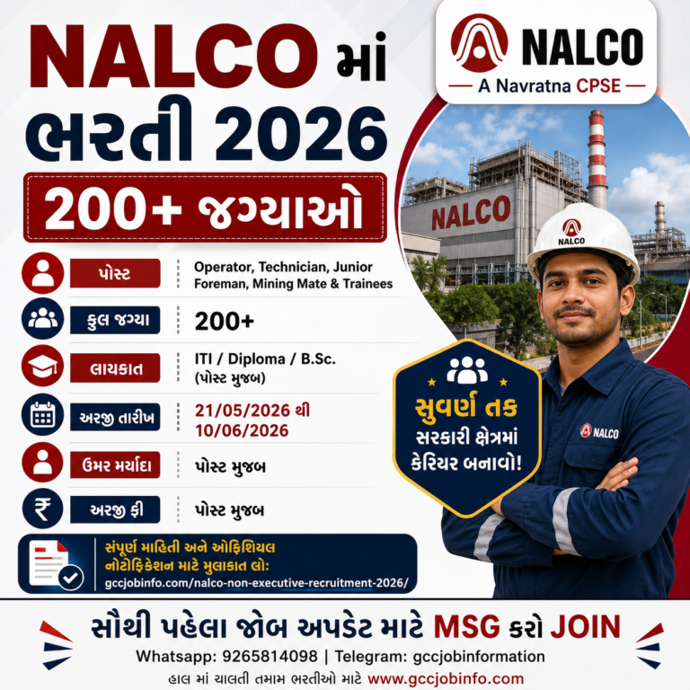 NALCO Non Executive Recruitment 2026