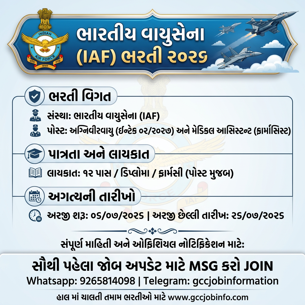 Indian Air Force Agniveervayu Intake 2027 :-Recruitment 2026 Apply Online for Airmen Medical Assistant Posts 2 Indian Air Force Agniveervayu Intake 2027