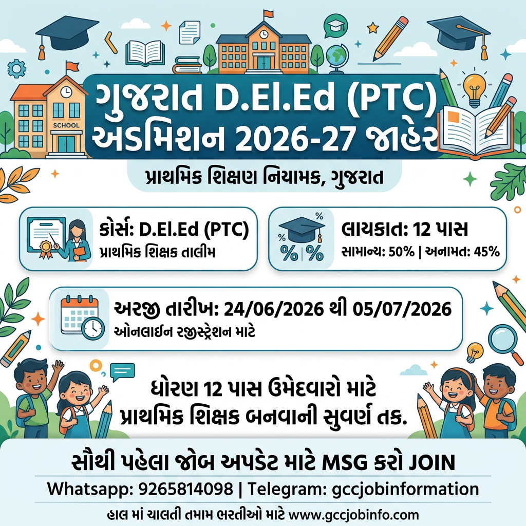 Gujarat DElEd Admission 2026