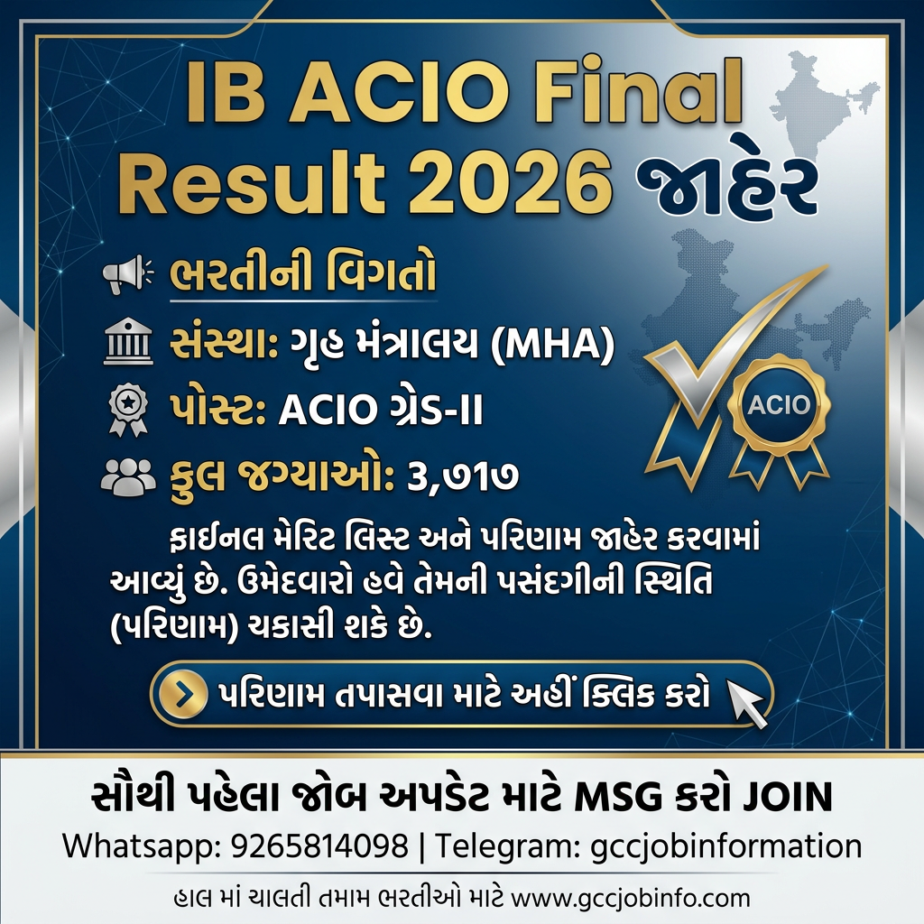 IB ACIO Final Result 2026