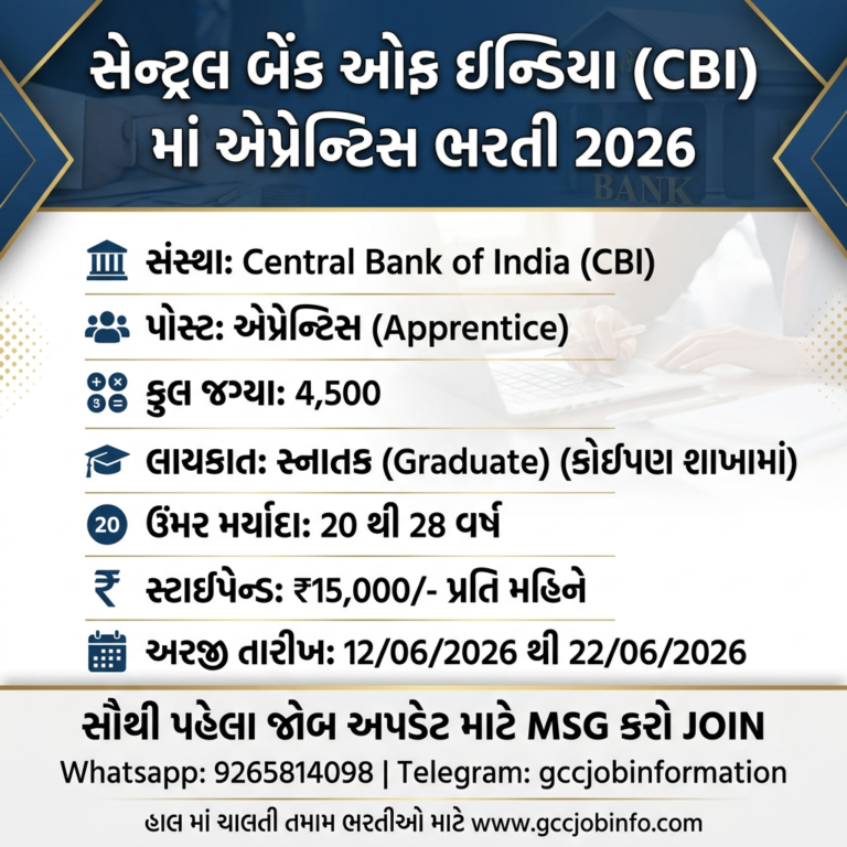 JMC Recruitment 2024:JMC Recruitment for Medical Officer Posts 3 Central Bank of India Apprentice Recruitment 2026