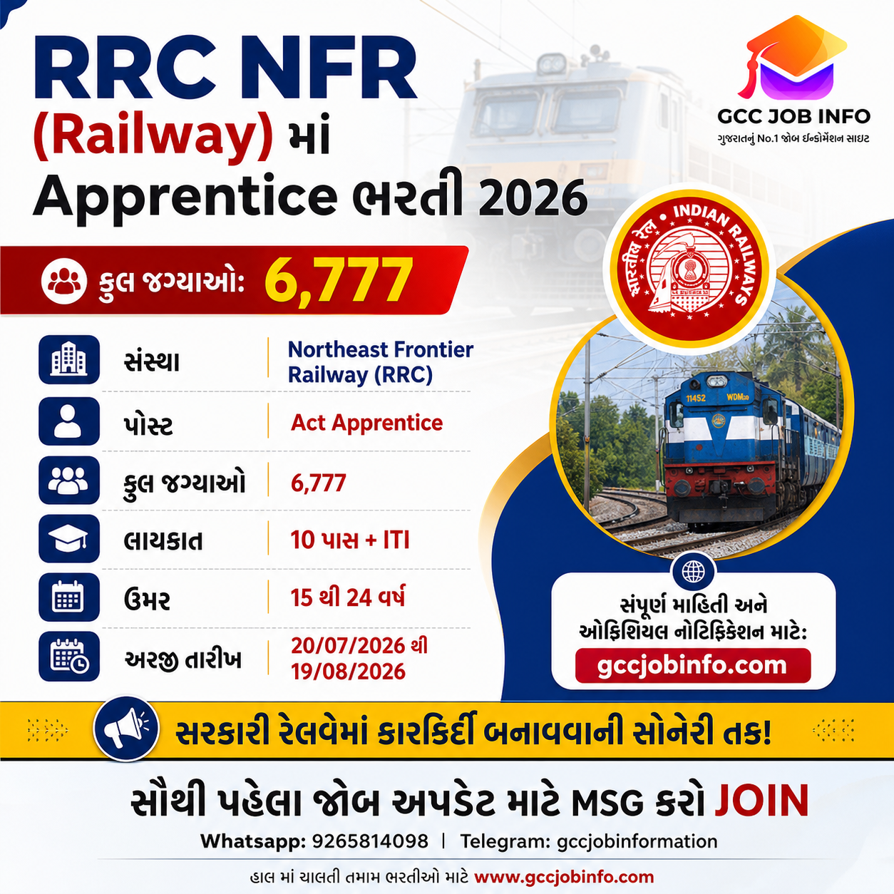 Railway Department Job