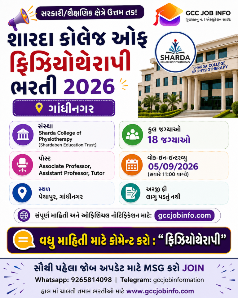 Sharda College Physiotherapy Recruitment 2026
