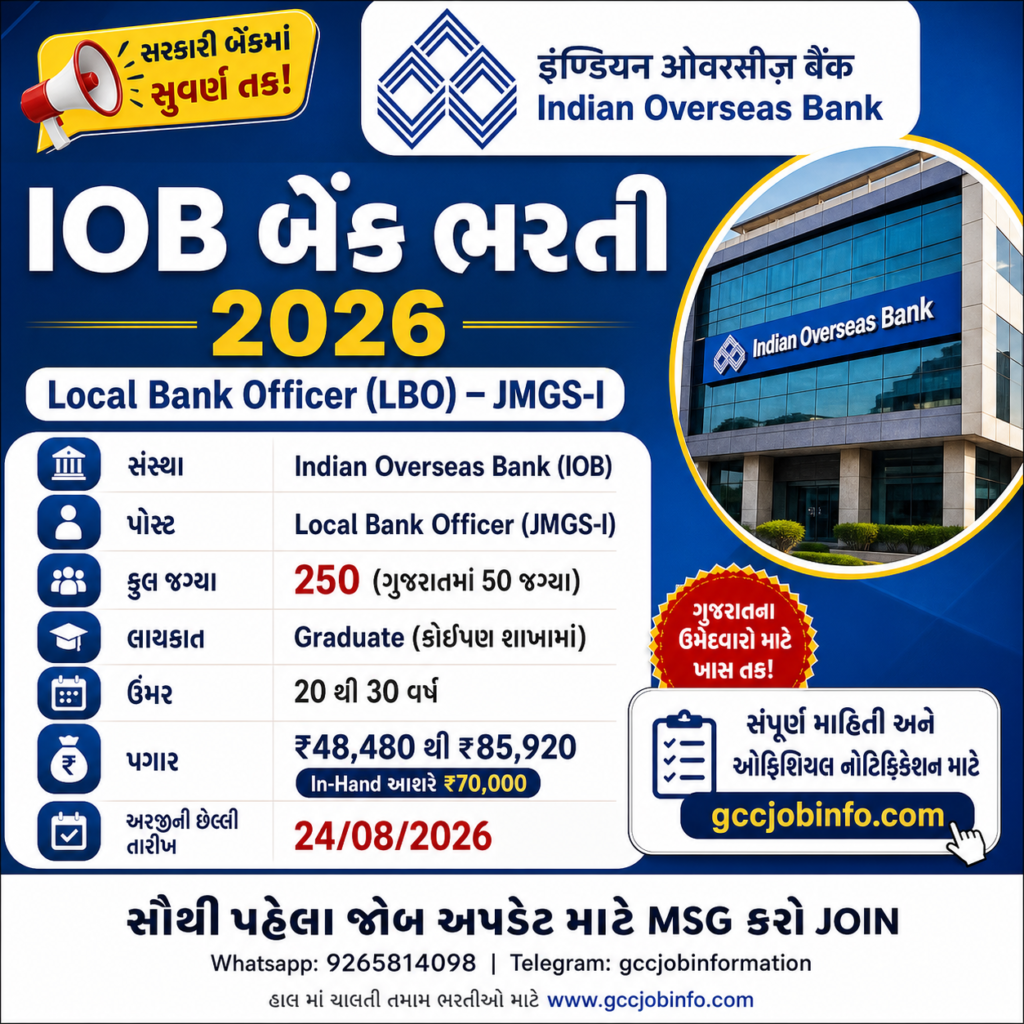 IOB LBO Recruitment 2026