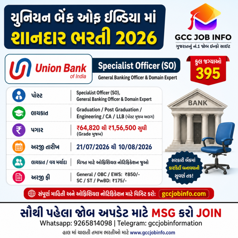 JMC Recruitment 2024:JMC Recruitment for Medical Officer Posts 3 Union Bank of India SO Recruitment 2026