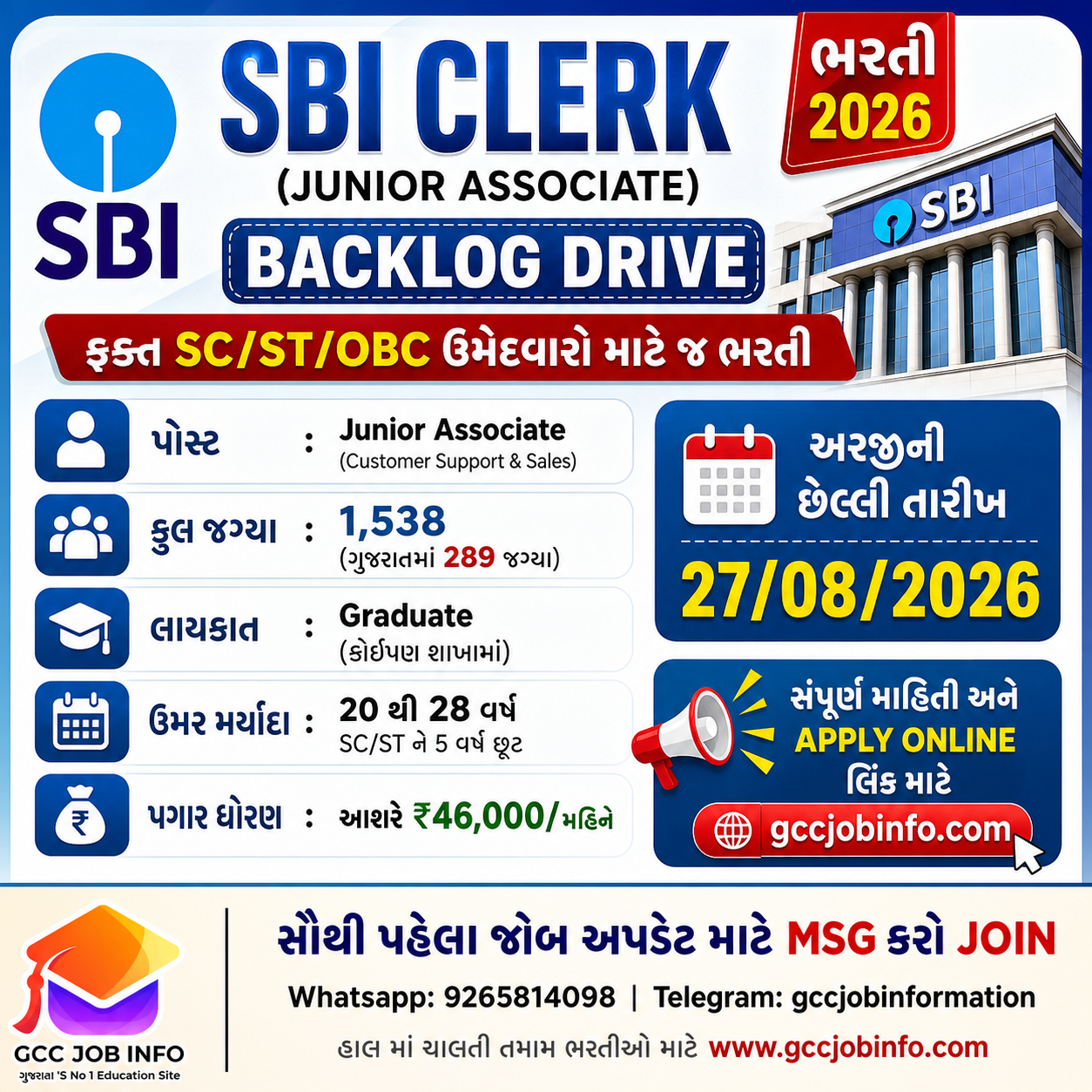 SBI Clerk Recruitment 2026