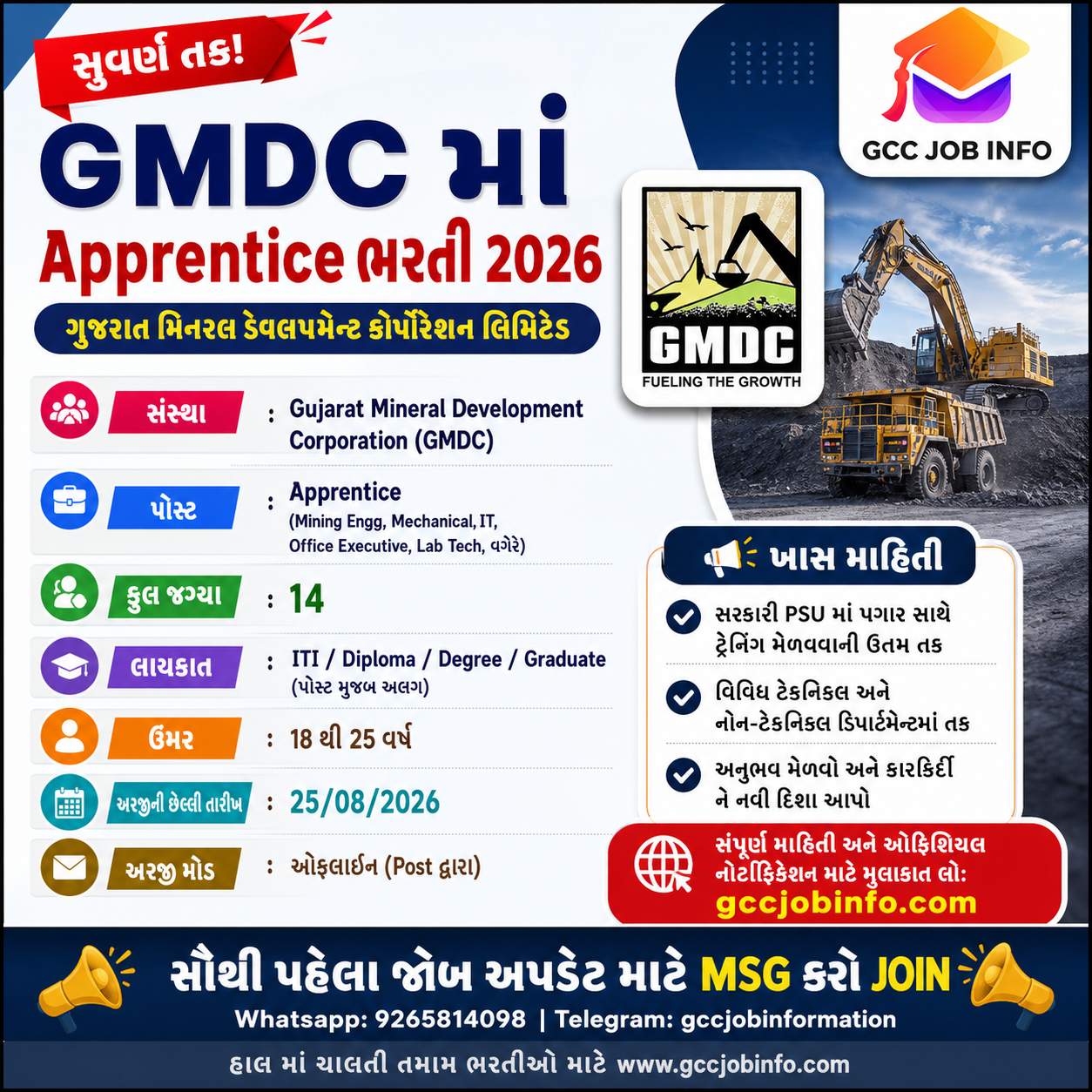 GMDC Apprentice Recruitment 2026