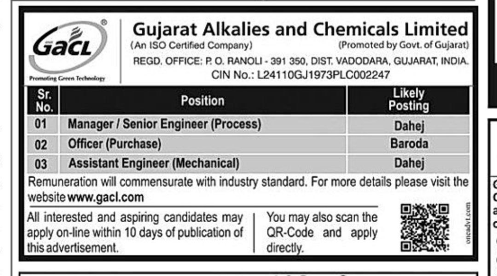 GACL Recruitment 2026 for Manager Officer and Assistant Engineer Posts 3 image 98