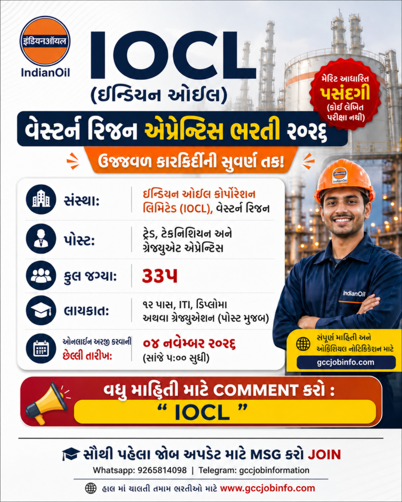 IOCL Western Region Apprentice Recruitment 2026