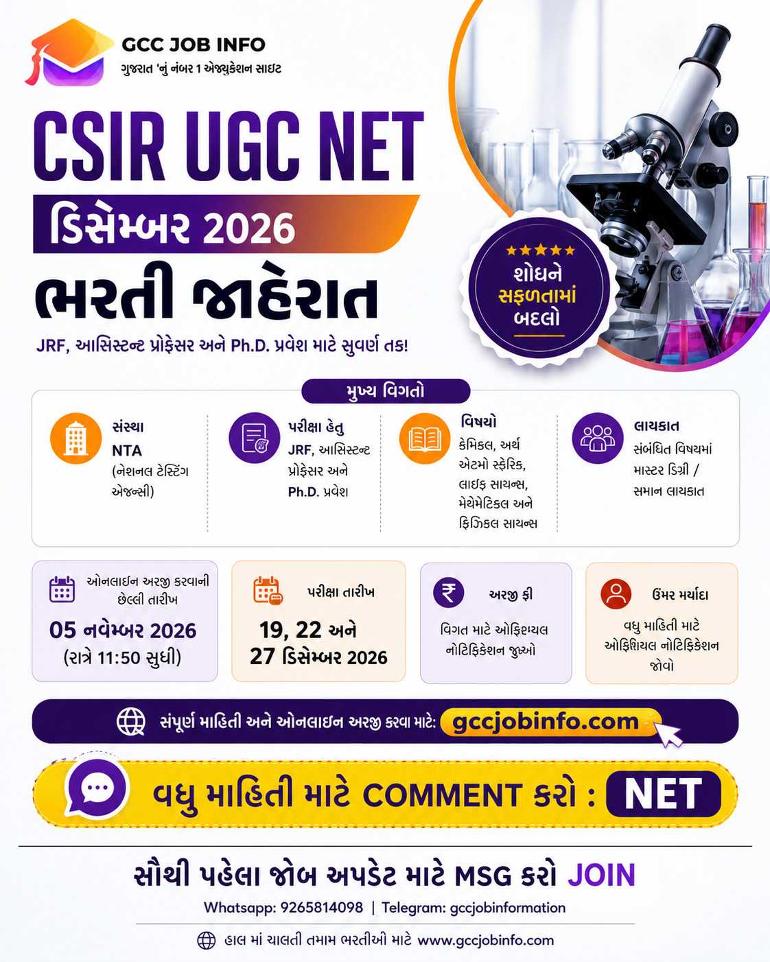 CSIR UGC NET December 2026